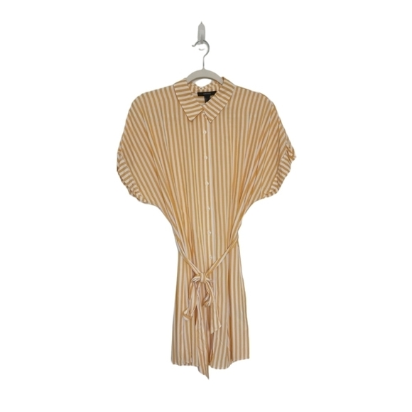 NWOT Forever 21 Button Front Striped Shirt Dress. - Picture 2 of 9